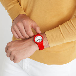 Unisex watch, 37 mm, Red rubber strap, WYA.37110.RC