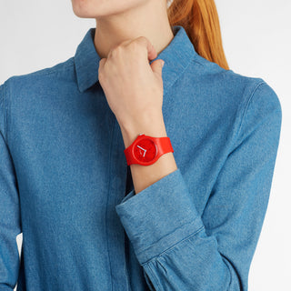 Unisex watch, 37 mm, Red rubber strap, WYA.37131.RC