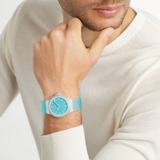 Unisex watch, 37 mm, Blue rubber strap, WYA.37140.RD