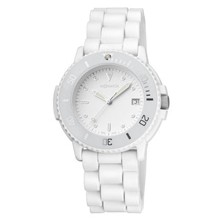 Men's watch, 43 mm, White rubber strap, WYW.96210.RA