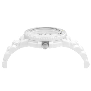 Men's watch, 43 mm, White rubber strap, WYW.96210.RA